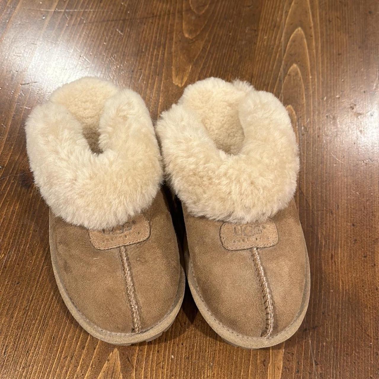 NWOT or box women's size 5 chestnut Ugg slippers. - Depop