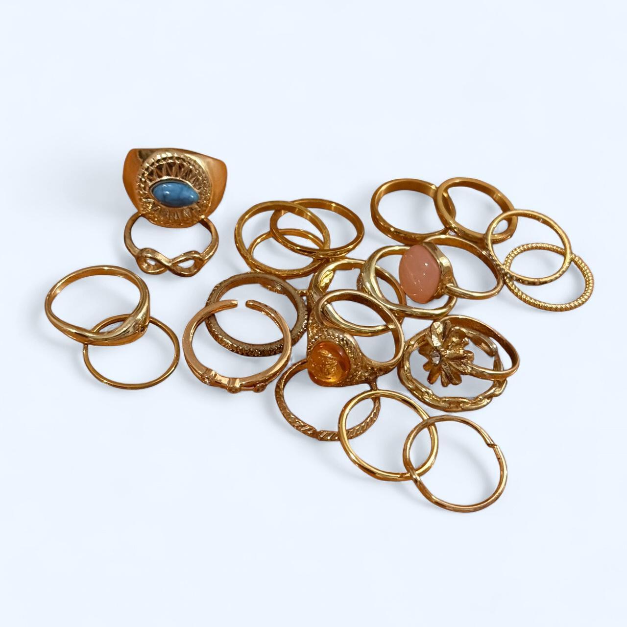 Women's Ring - Gold/Multi – Gold ring basic bundl… - image 2