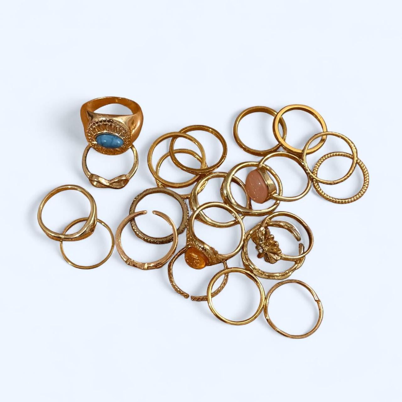 Women's Ring - Gold/Multi – Gold ring basic bundl… - image 1