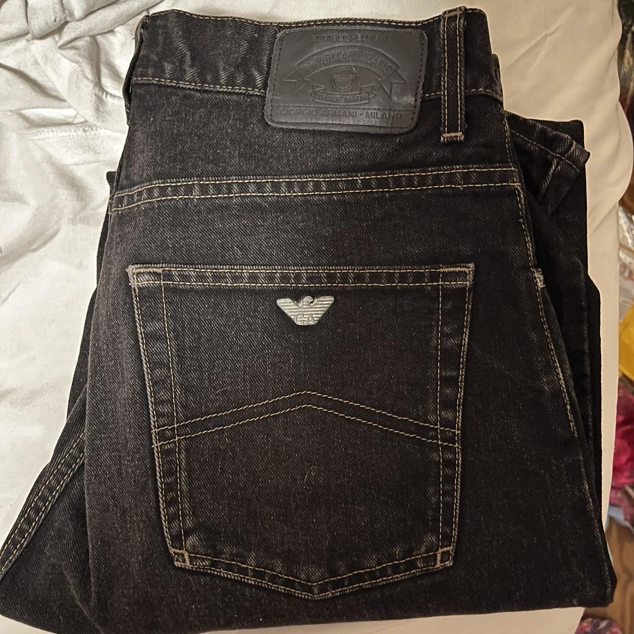 Mens black armani outlet jeans