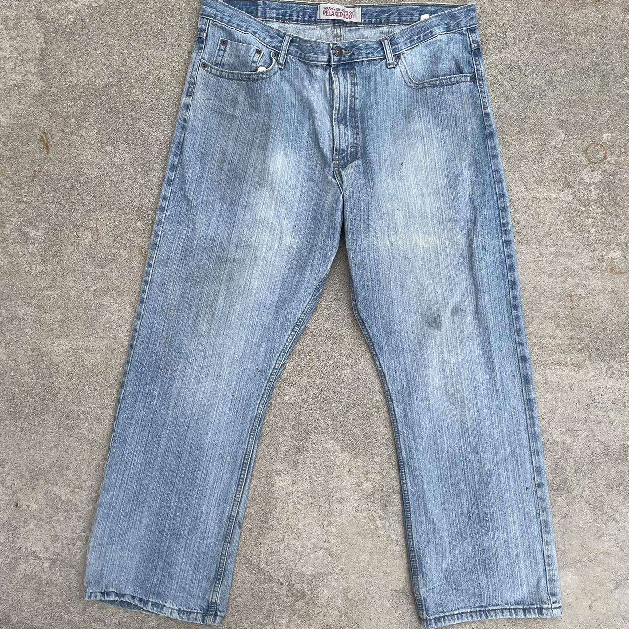 Baggy wrangler jeans 40x30 - Depop