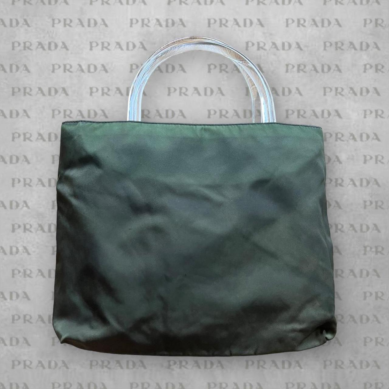 Green nylon prada online bag