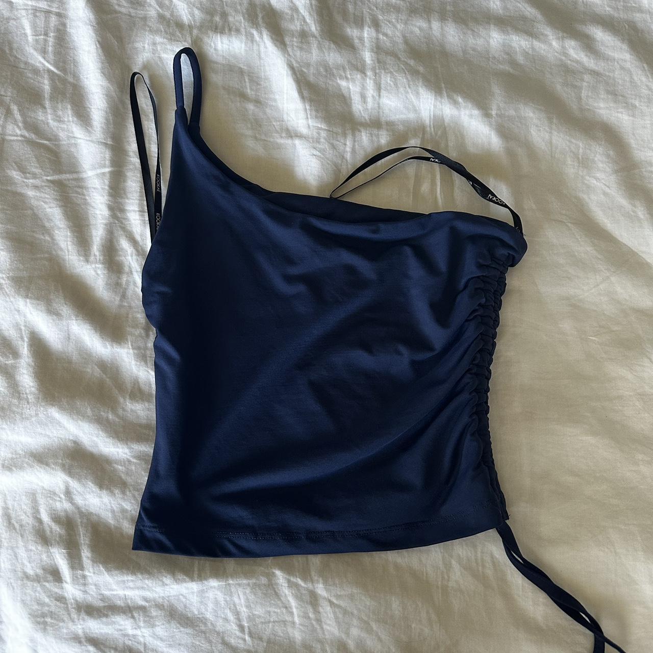 Blue crop top from Kookai. Only wore a couple of... - Depop