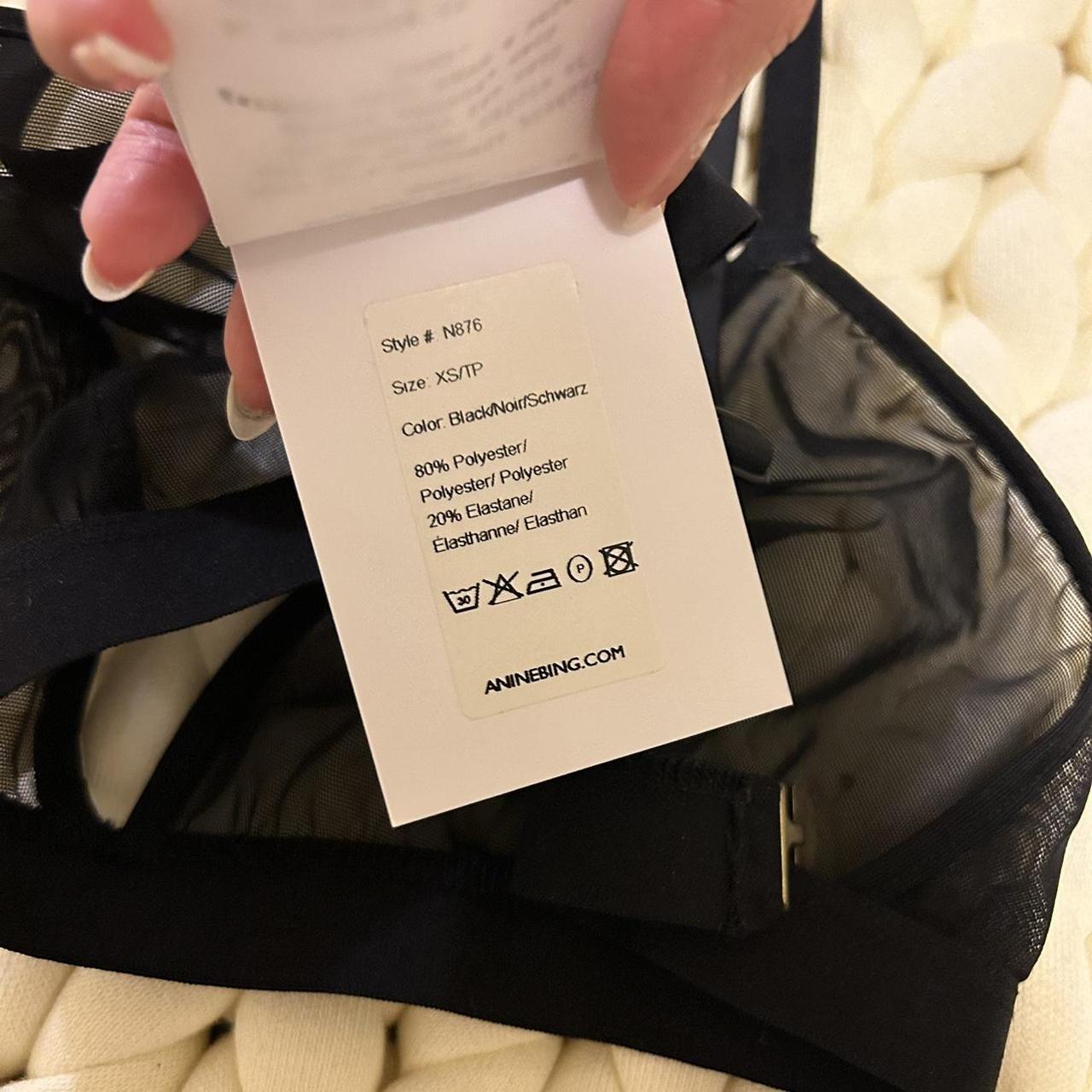 Anine Bing Mesh bra New with tag XS Originally $90 - Depop