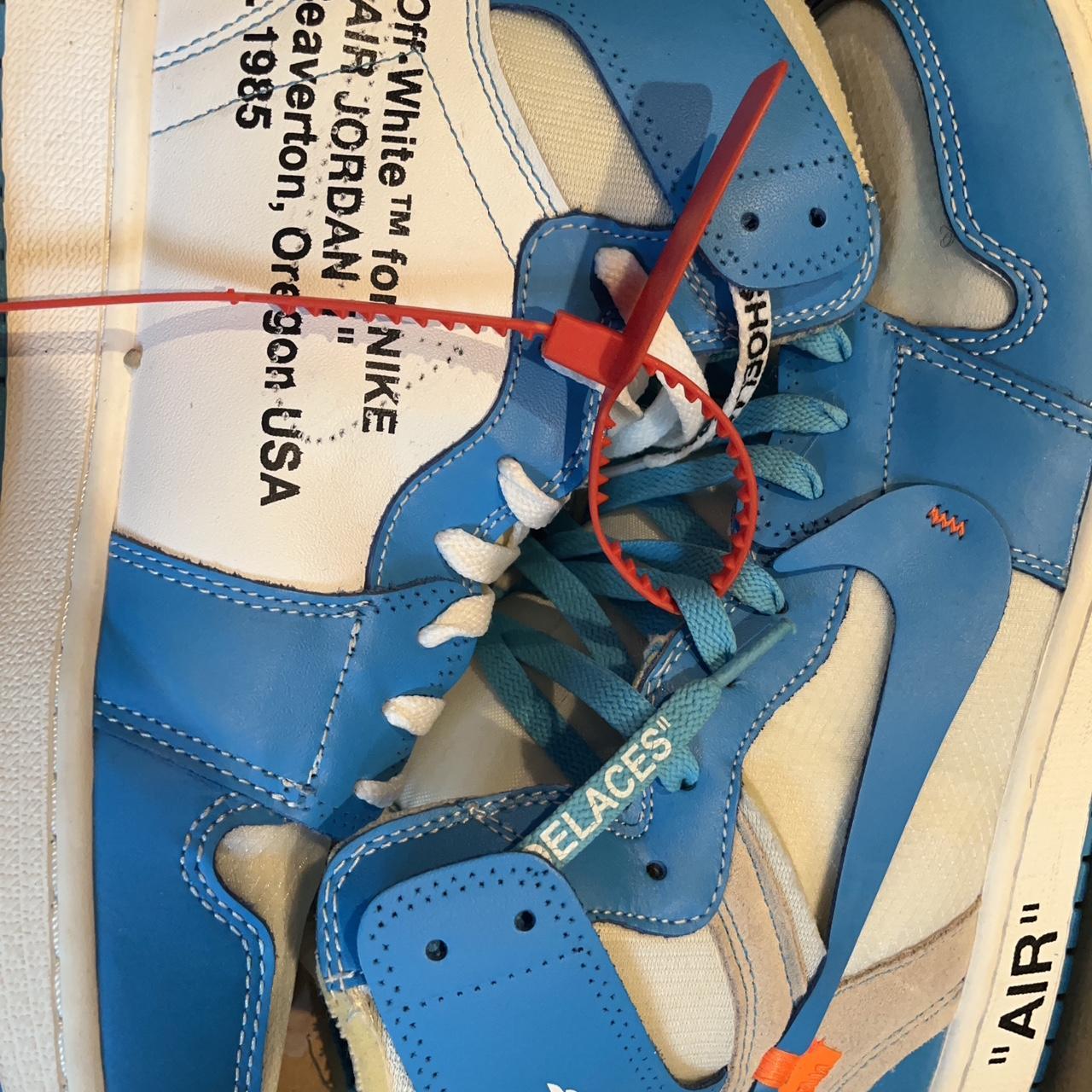 Off-White Jordan 1 UNC #Jordan #depop #vintage... - Depop