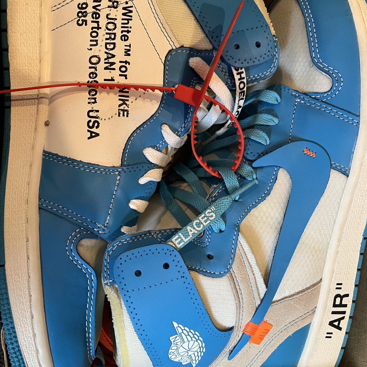 Off-White Jordan 1 UNC #Jordan #depop #vintage... - Depop