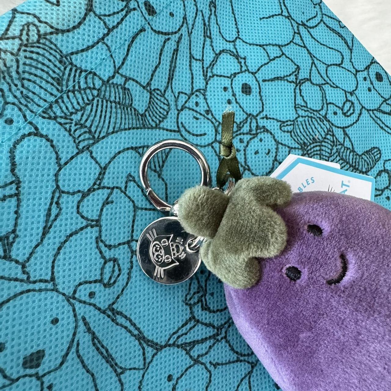 Jellycat Vivacious Aubergine(eggplant) Bag Charm... Depop