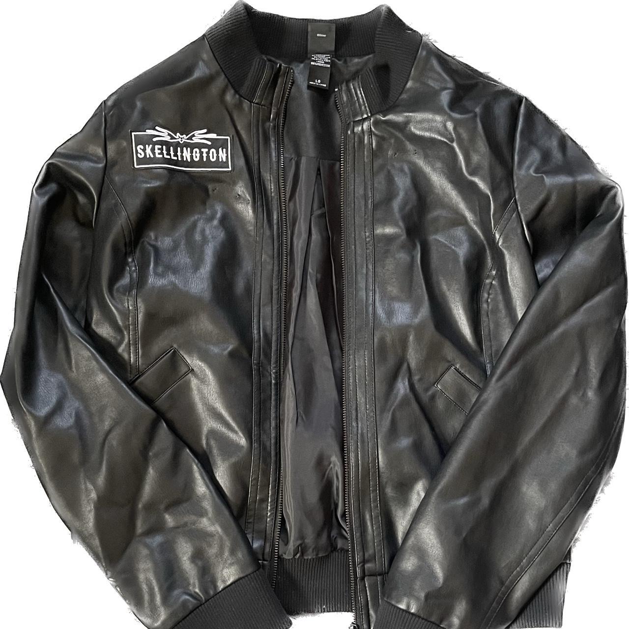 tnbc faux leather bomber jacket brand hot... Depop