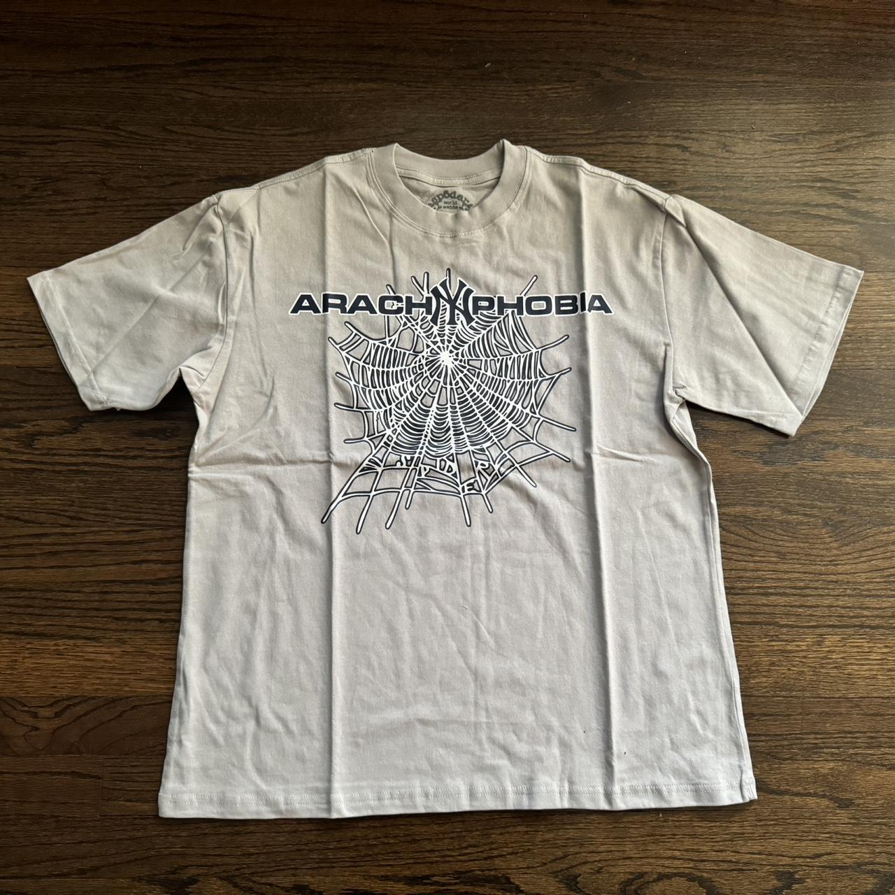 ■SP5DER■人気 ARACH NY PHOBIA Tシャツ アッシュグレー 国内発 Buy Sp5der Arach NY Phobia Tee 'Grey' - 2406 1SS240103ANPT
