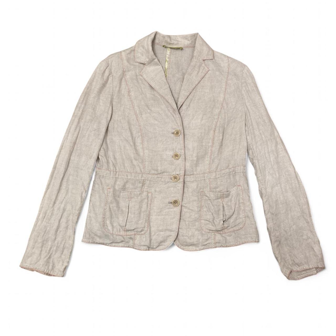 Preloved Women's Tailored jacket - Cream/Tan - M … - image 1