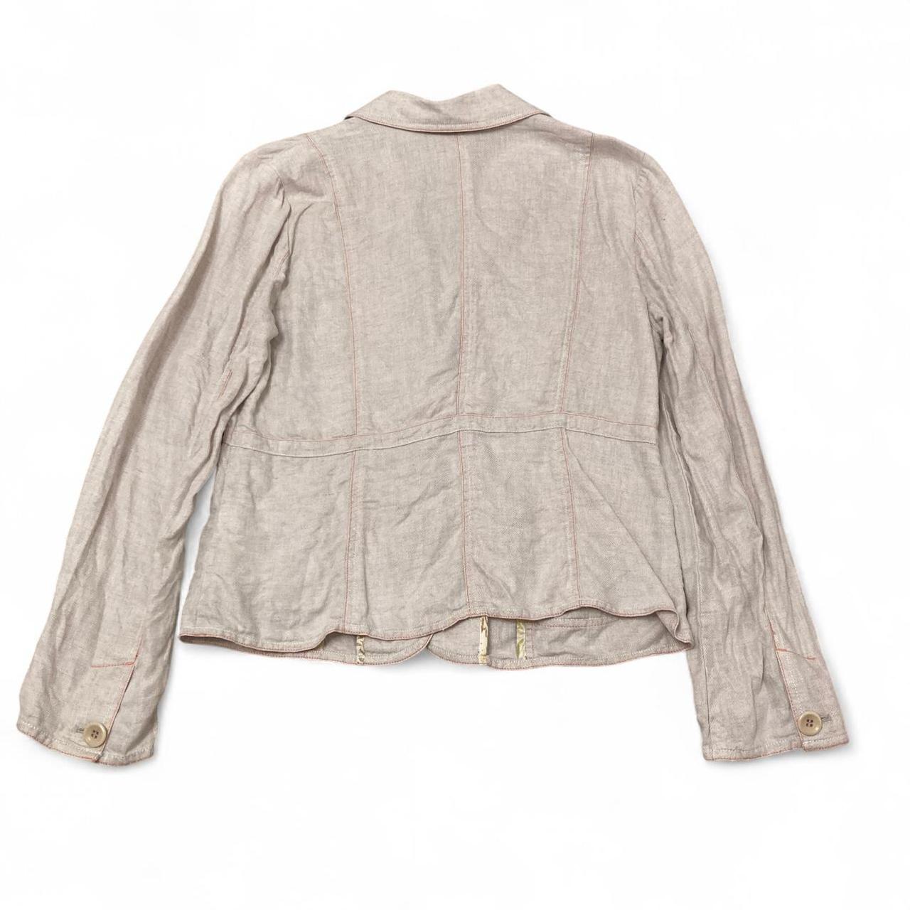 Preloved Women's Tailored jacket - Cream/Tan - M … - image 4