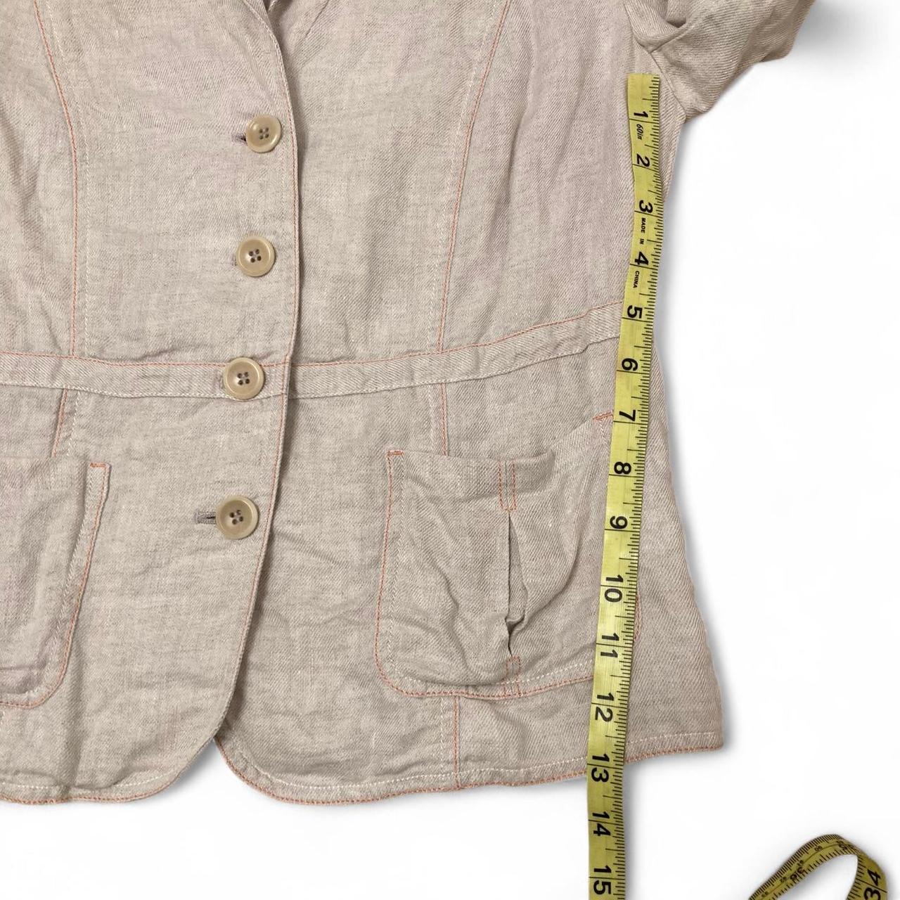 Preloved Women's Tailored jacket - Cream/Tan - M … - image 7