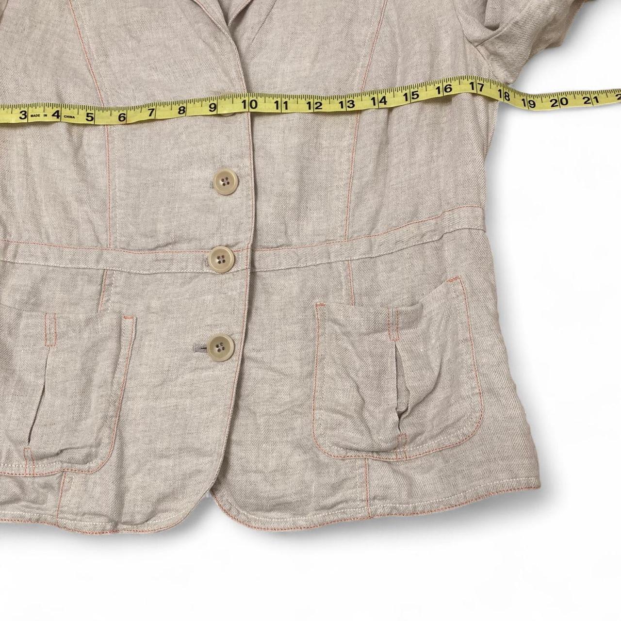 Preloved Women's Tailored jacket - Cream/Tan - M … - image 6