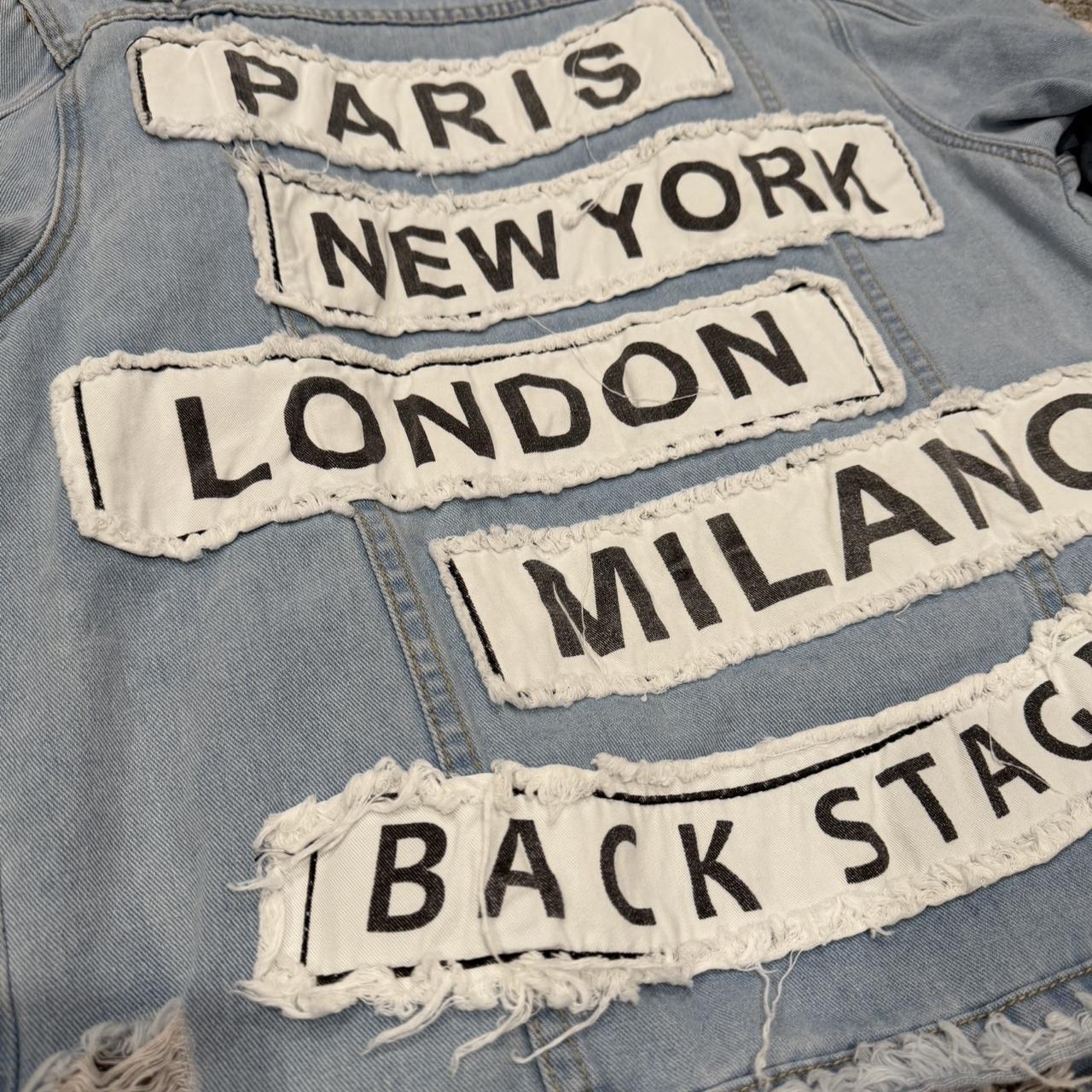 Women's Jacket - Blue – Cute patchwork denim jack… - image 3