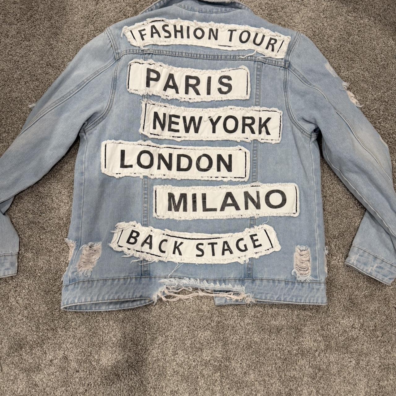 Women's Jacket - Blue – Cute patchwork denim jack… - image 1