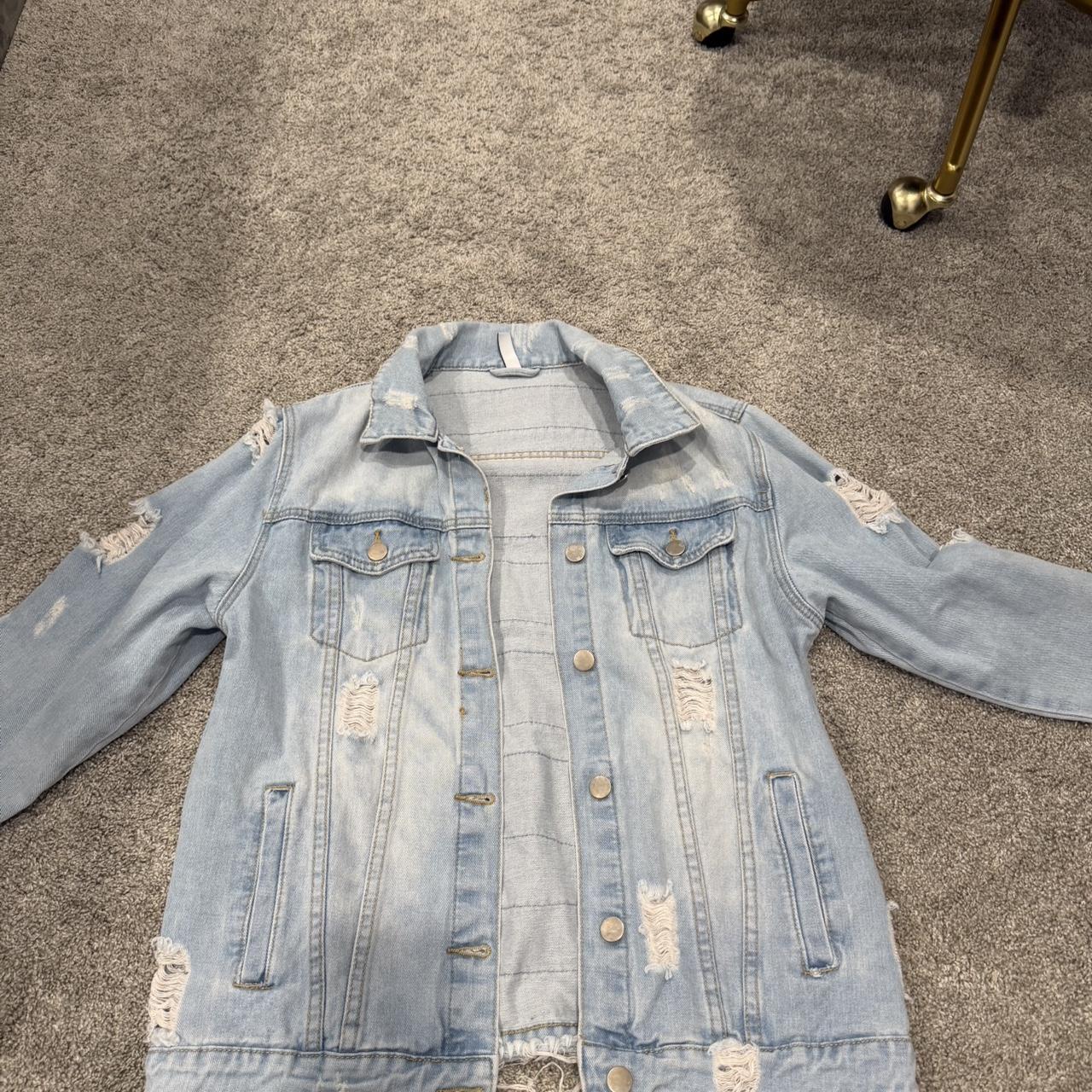 Women's Jacket - Blue – Cute patchwork denim jack… - image 4