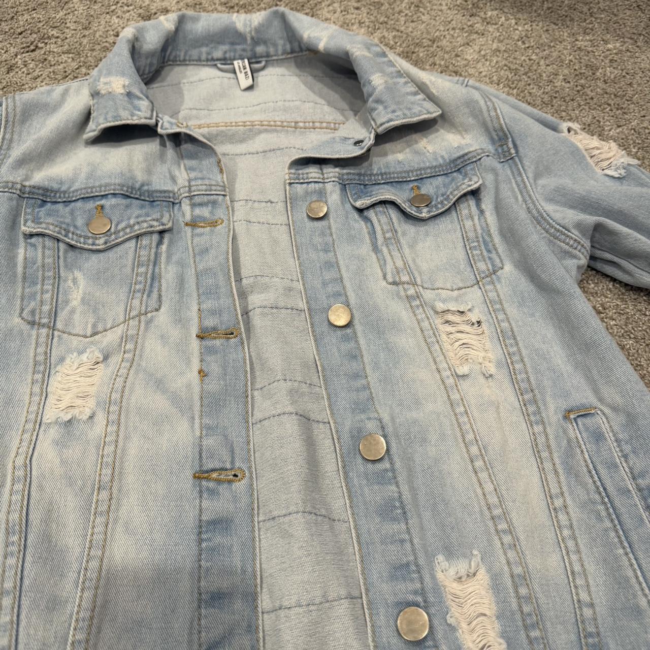 Women's Jacket - Blue – Cute patchwork denim jack… - image 2