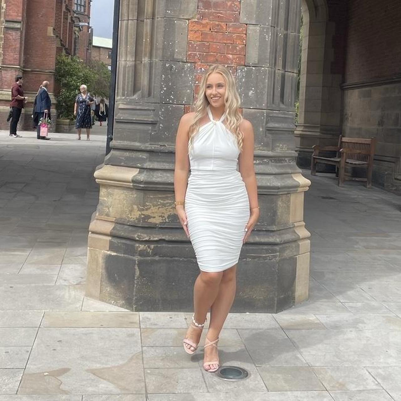 White Club London Halterneck Midi dress. Worn once... Depop