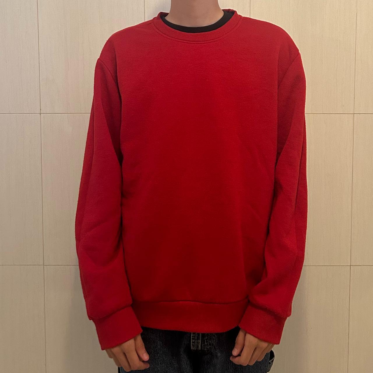 This Forever 21 Men classic red sweatshirt offers a. Depop