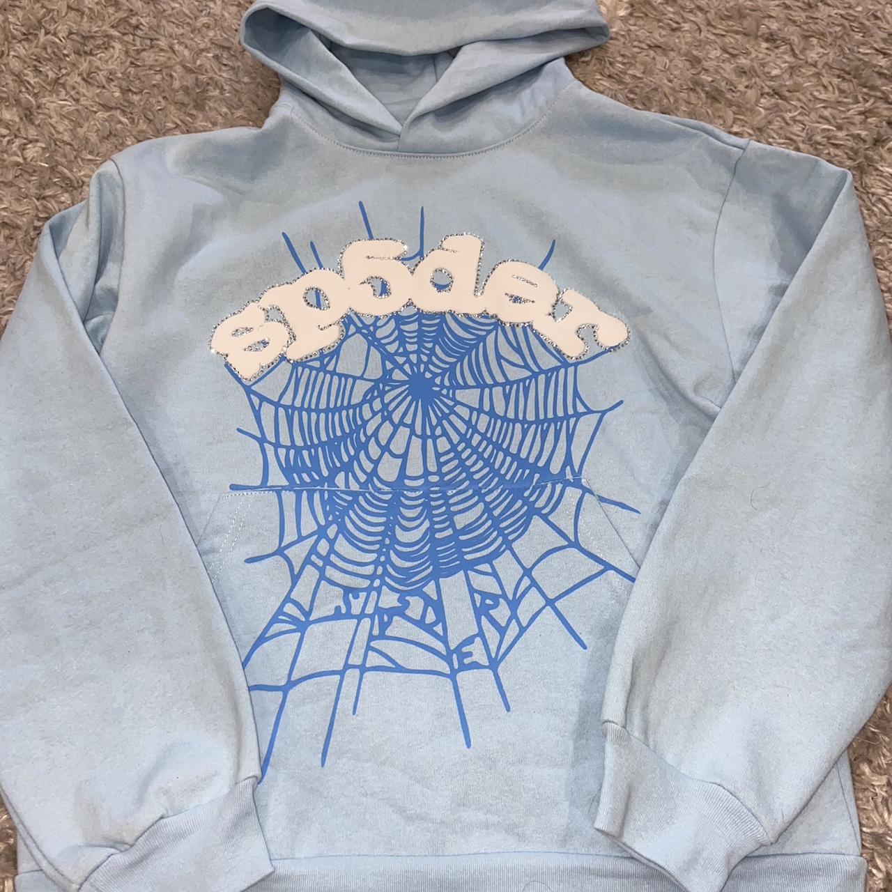 Sp5der Web Hoodie 'Sky Blue