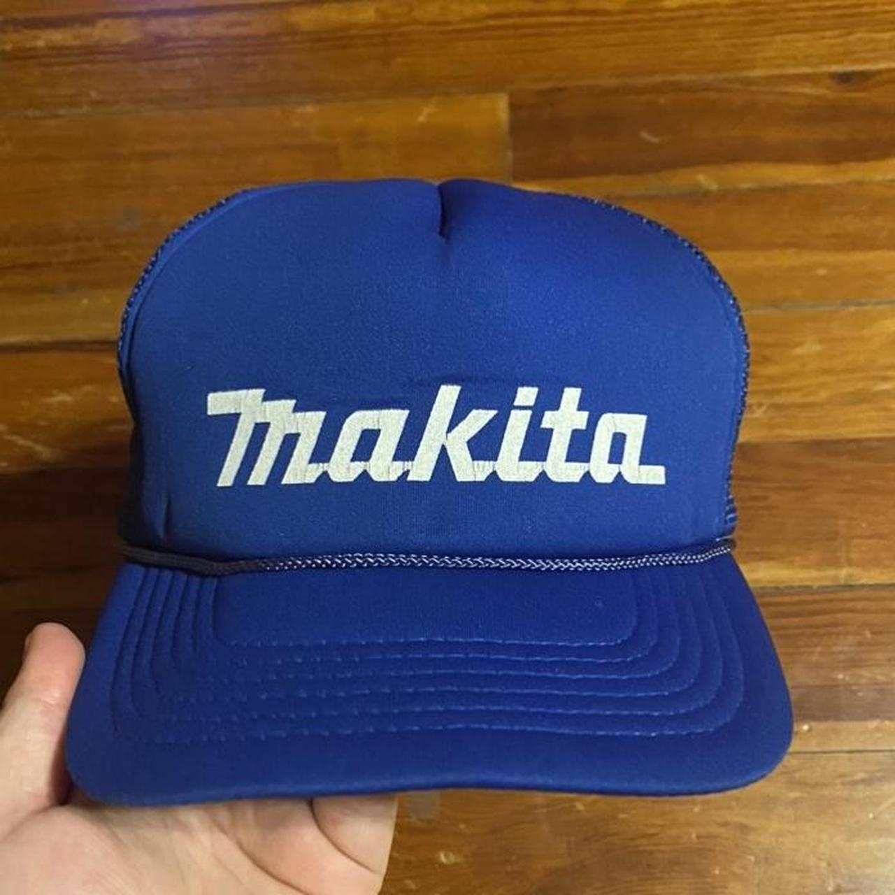 Vintage 80s Makita Tools SnapBack trucker cap, rope... - Depop