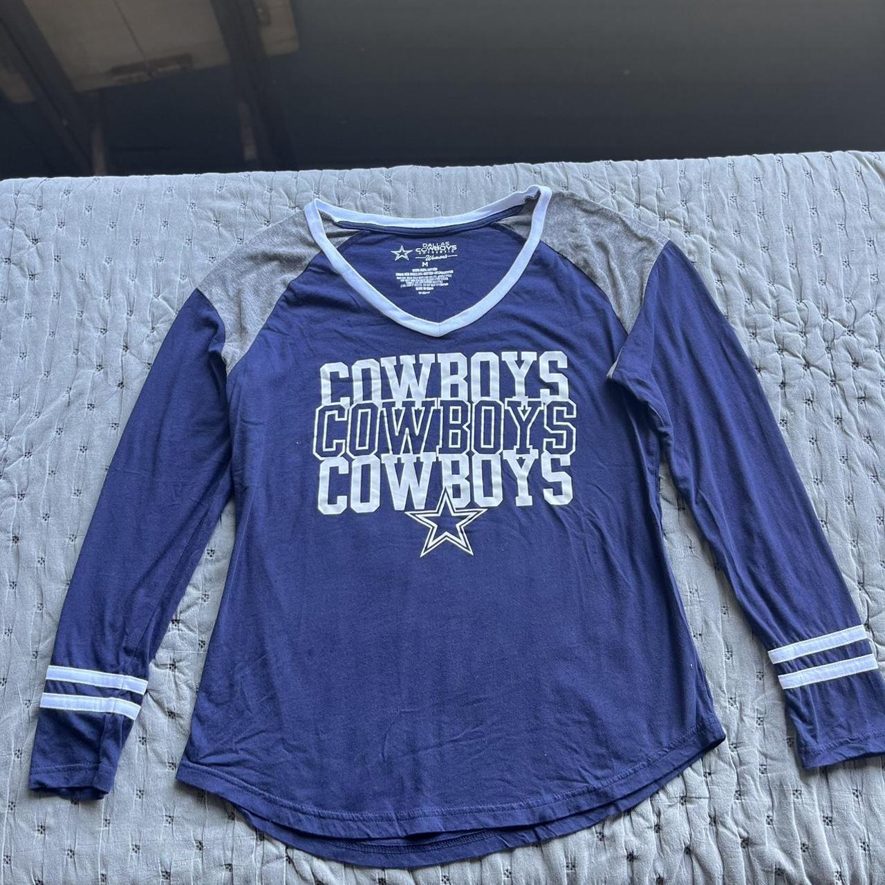 Dallas Cowboys Nike Women's Fashion 3/4-Sleeve Raglan T-Shirt - Navy