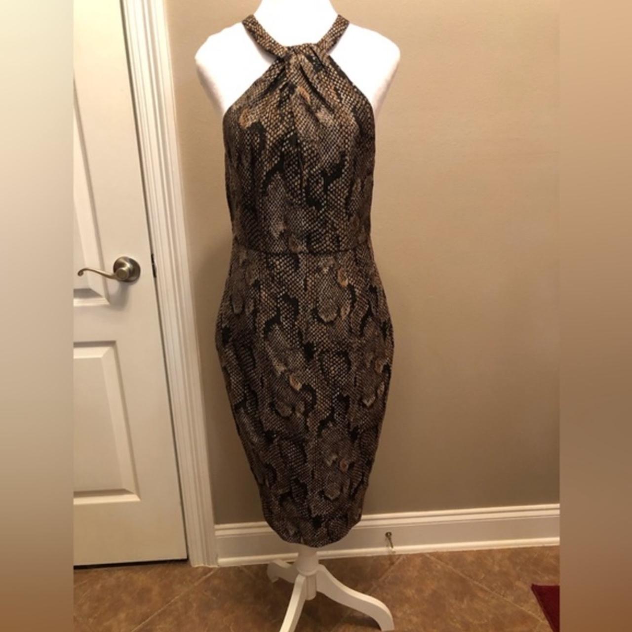 H and m snakeskin shops dress