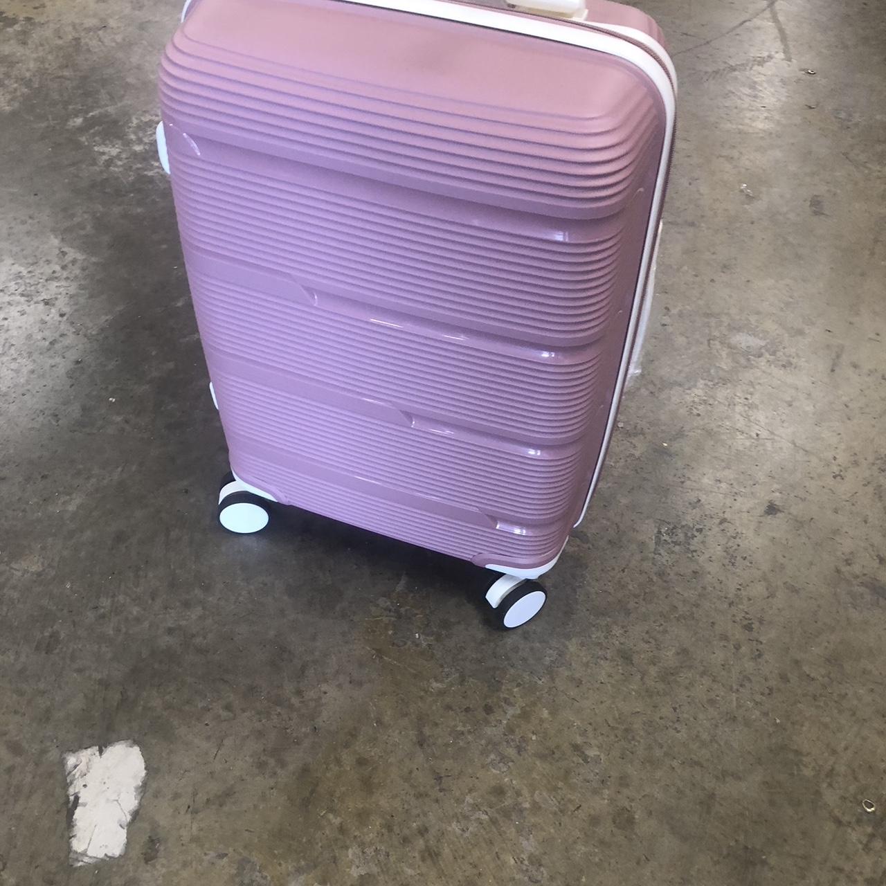 Baby pink hand luggage suitcase New Never been used Depop