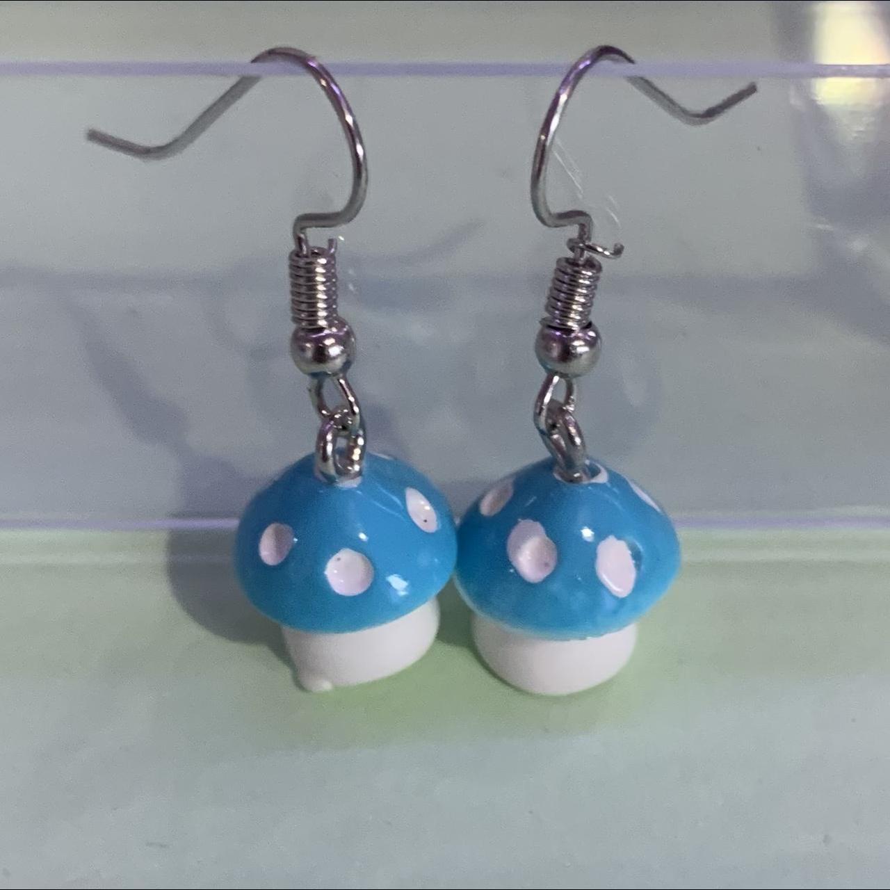 💫 Melanie Martinez Crybaby Mushroom Earrings 🤍... - Depop