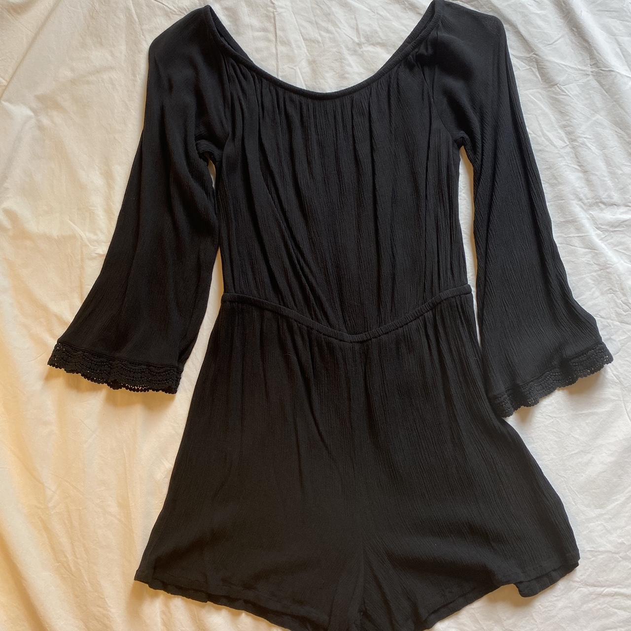 Black best sale flowy playsuit