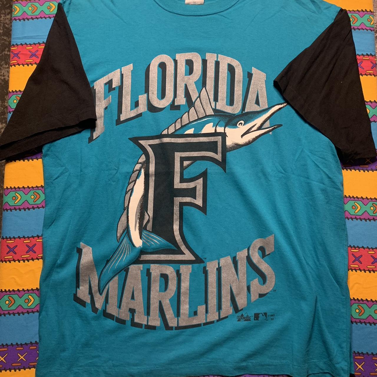 Vintage 1993 Opening Season Florida Marlins Jersey Shirt Size Medium