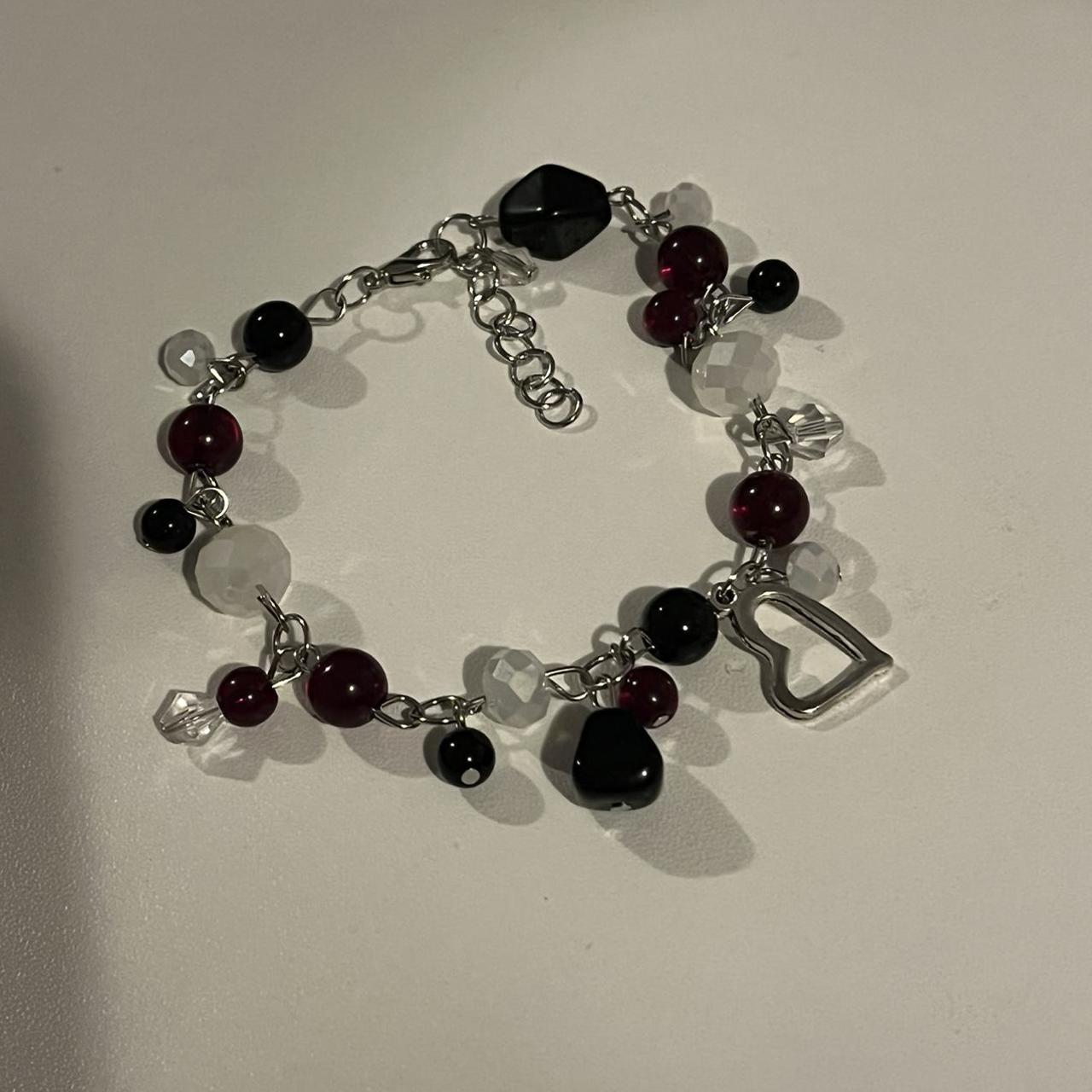 Bloody heart cluster bracelet - Depop