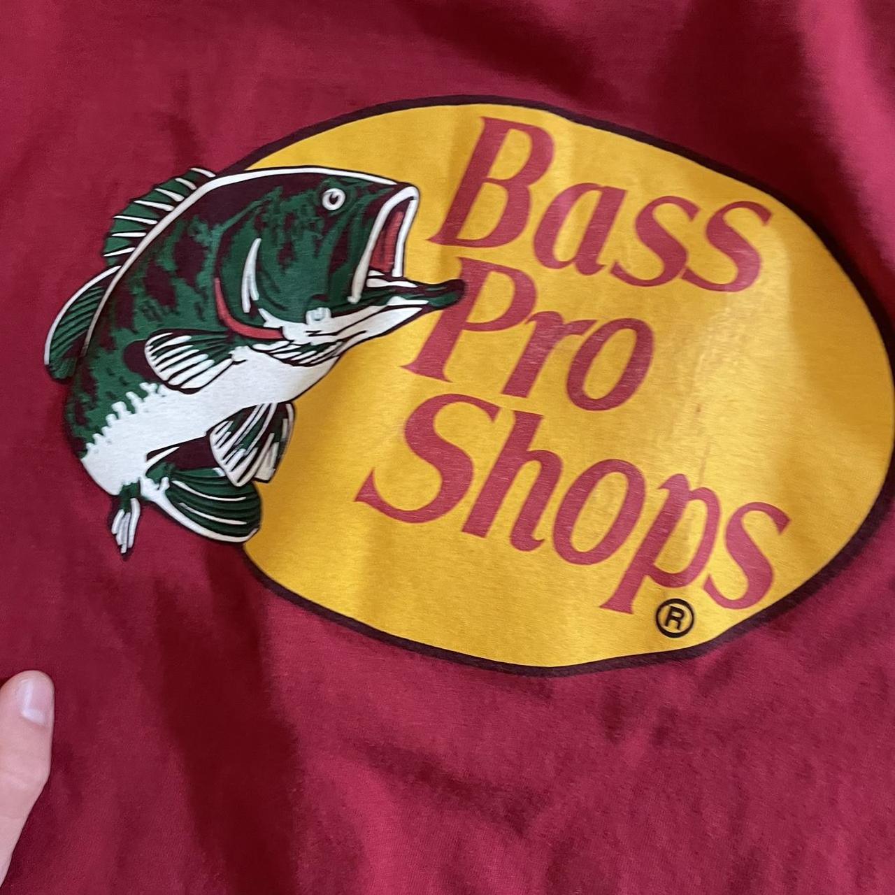 Red Bass Pro Shop Shirt Size L Nice color and great... - Depop