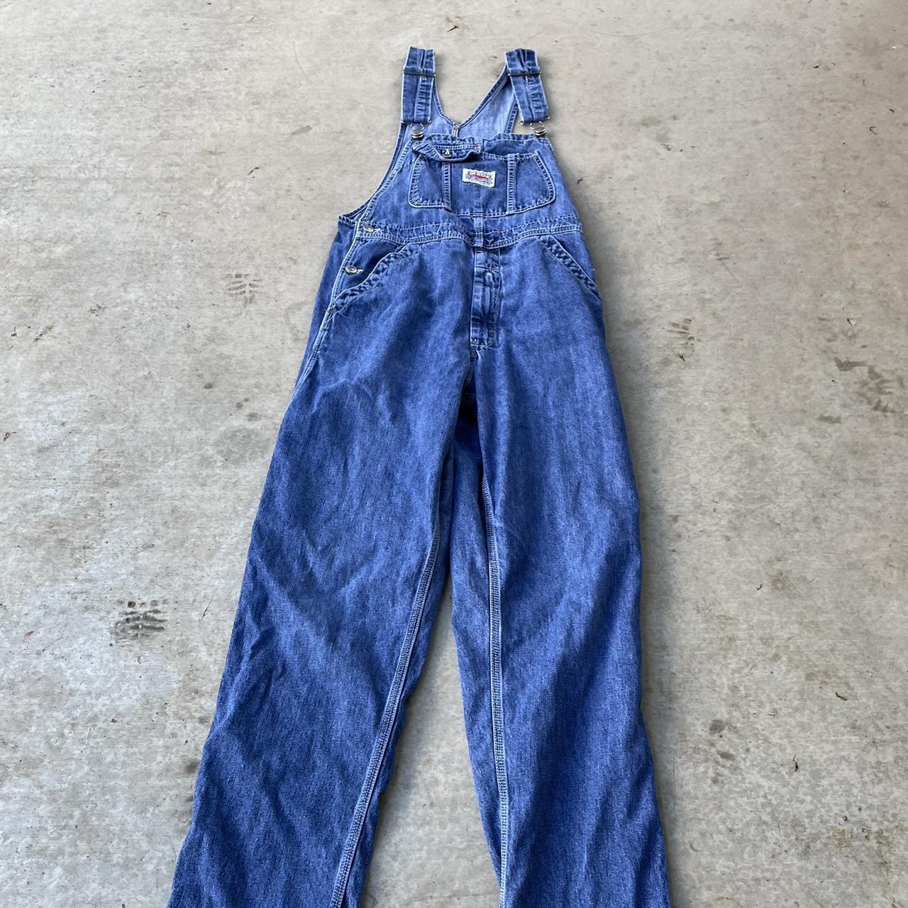 Denim 90s-overalls - Depop