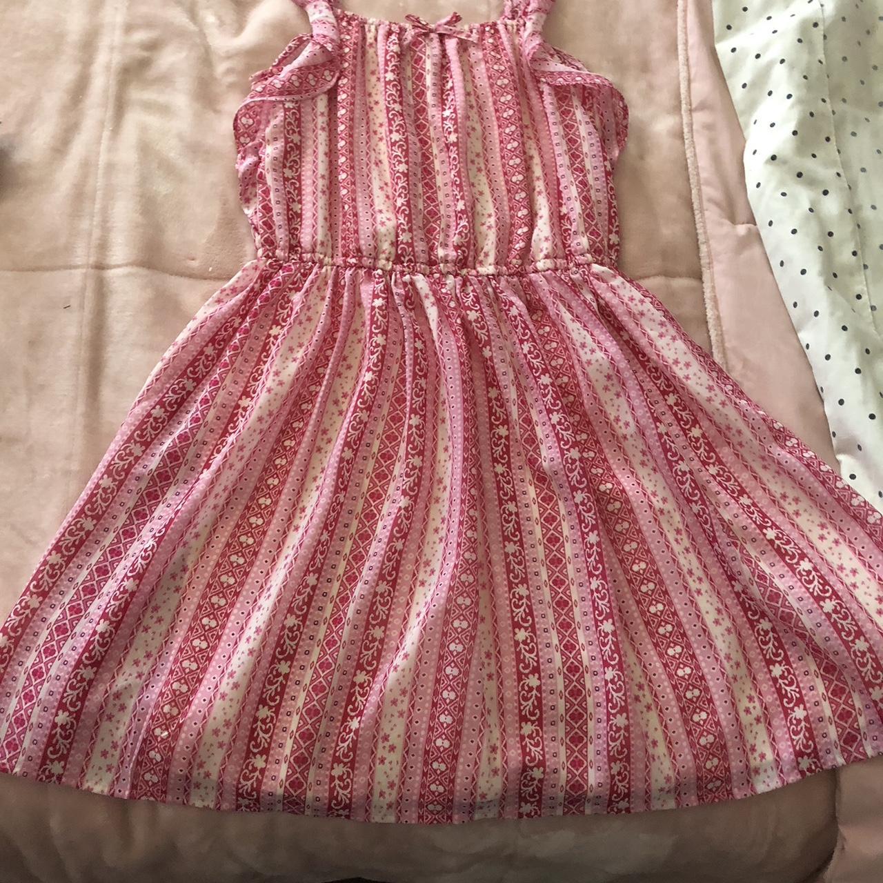 Pink flowey flower dress. Brand new still has the... - Depop