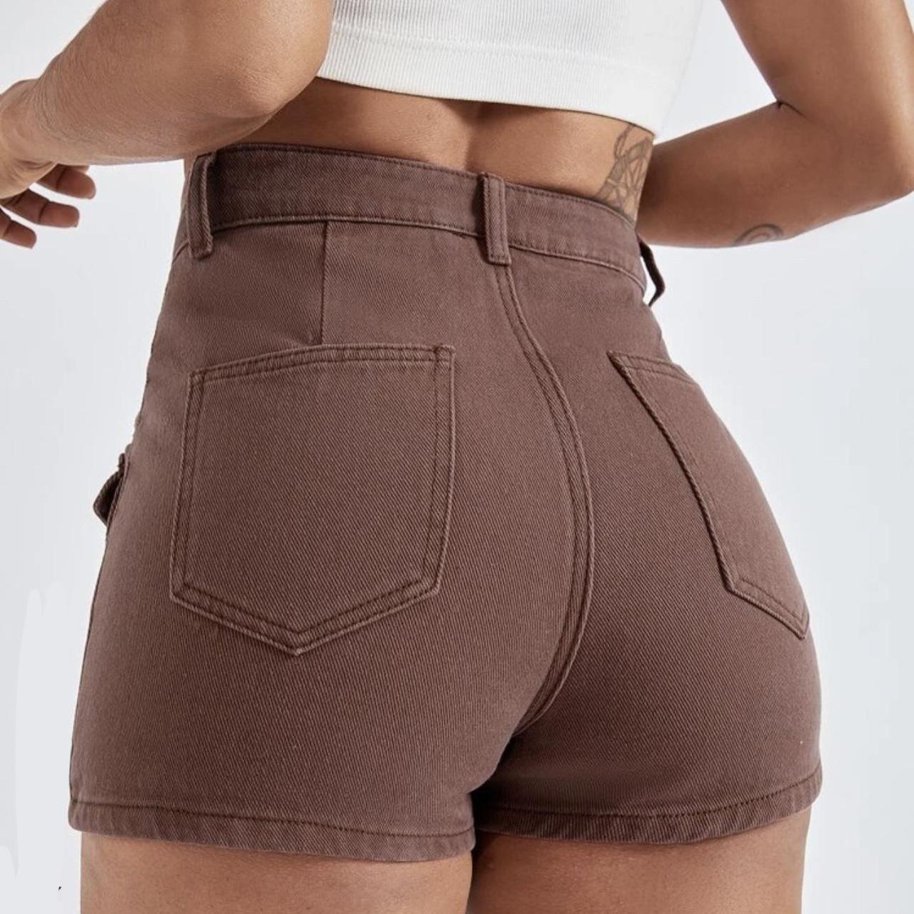 SHEIN Women's Brown Shorts Depop