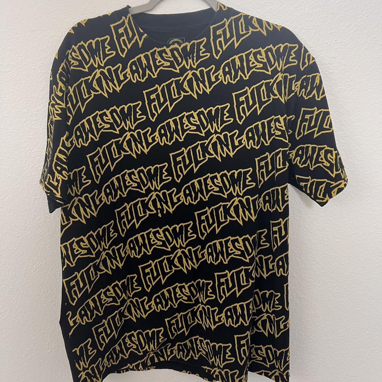 fucking-awesome-2009-all-over-print-yellow-on-black-depop