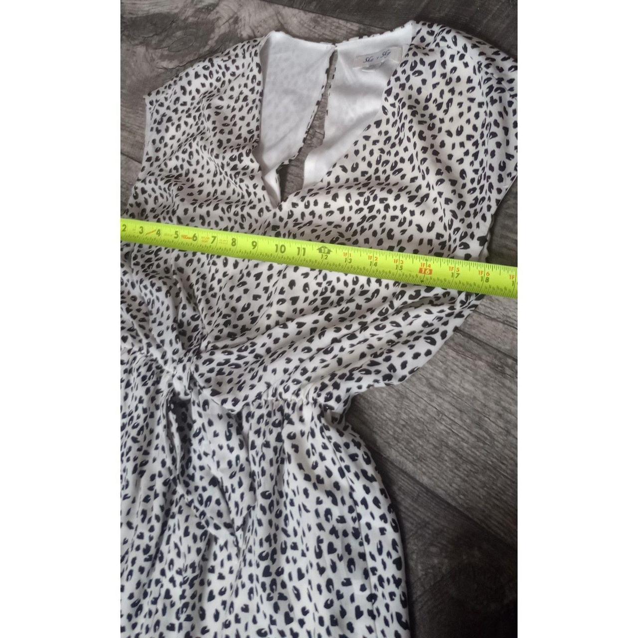 Source Unknown Women's Romper - White/Black - S –… - image 3