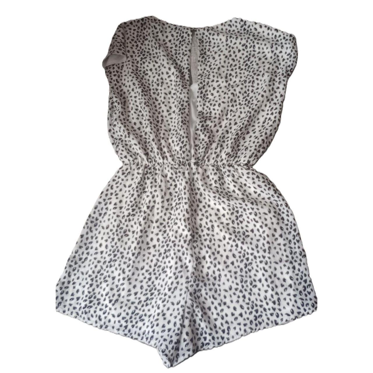 Source Unknown Women's Romper - White/Black - S –… - image 2