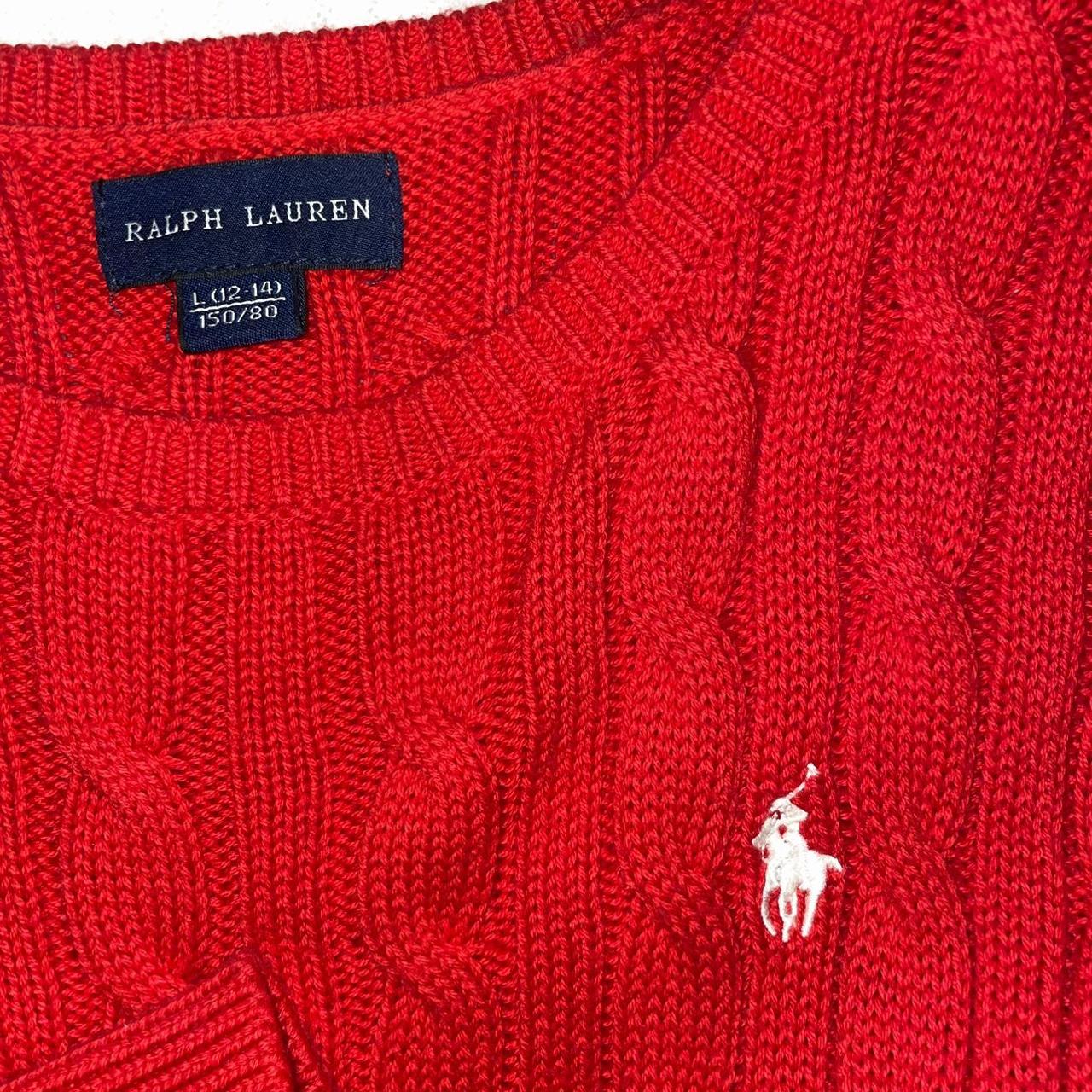 Authentic Polo Ralph Lauren red sweater... - Depop