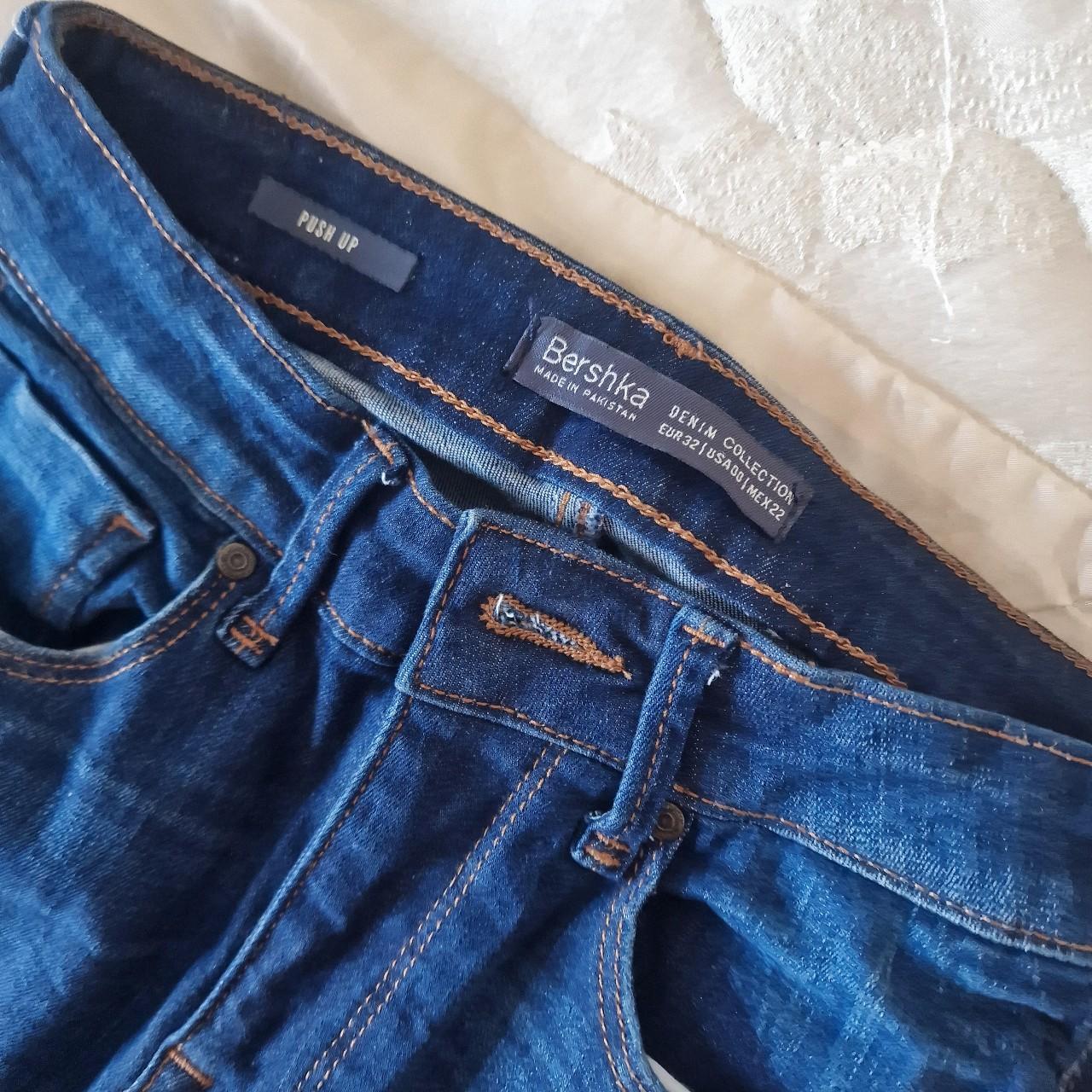 Bershka skinny denim push up jeans. Never worn. Size... - Depop