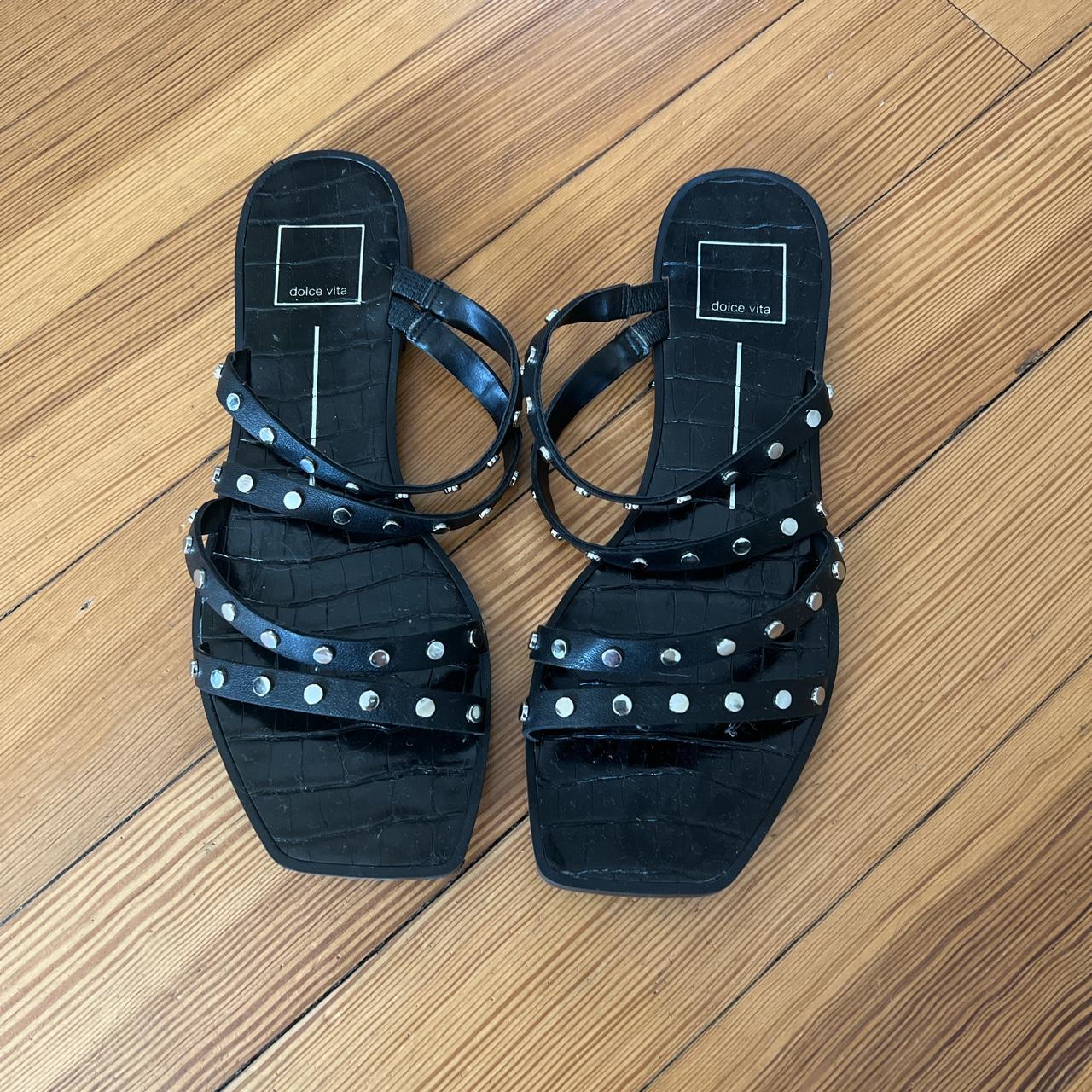 dolce vita studded slides