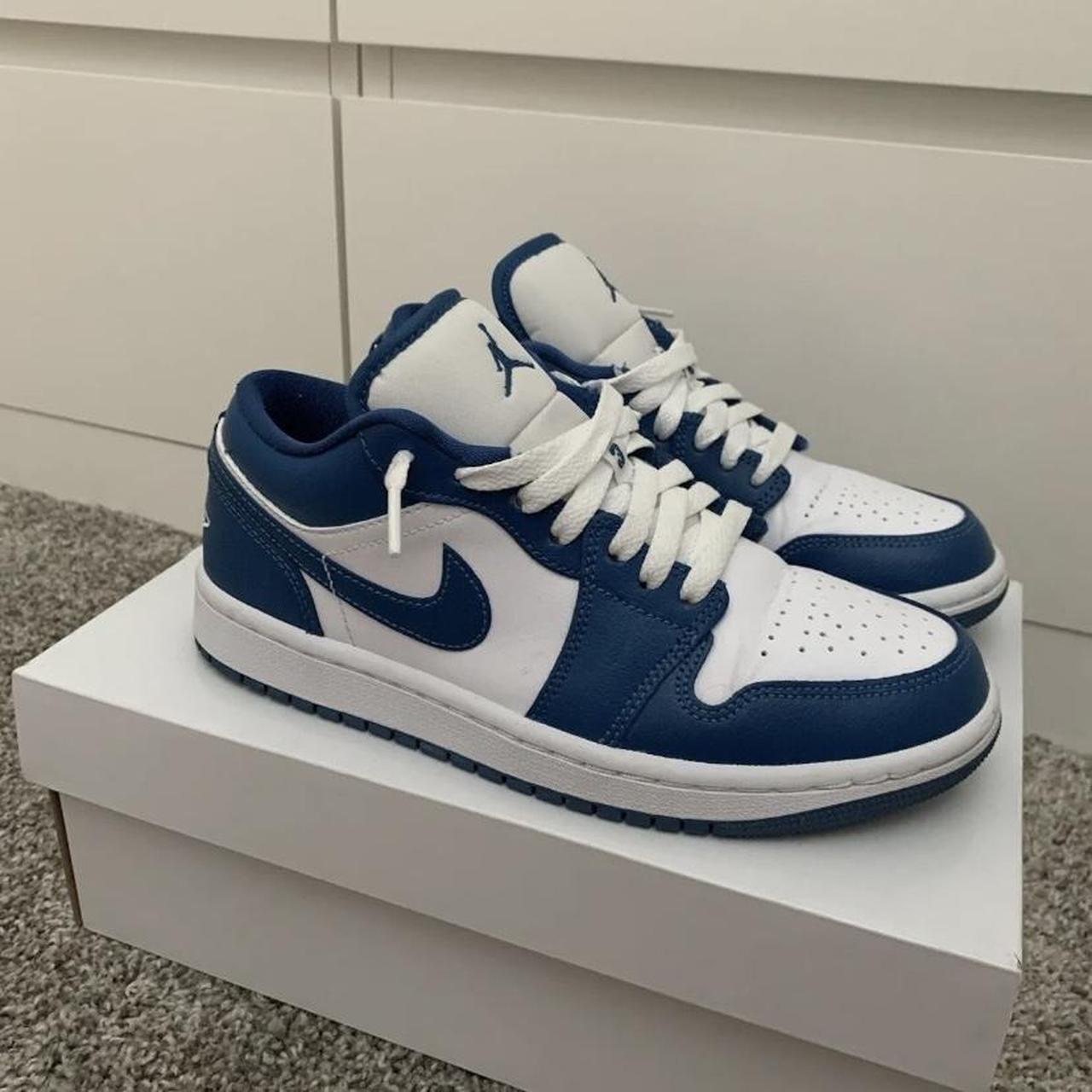 Size 6.5 - Air Jordan 1 Low Marina Blue 2022... - Depop