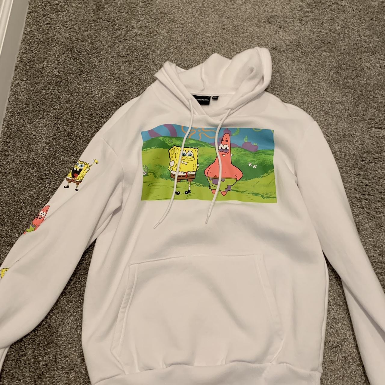 SpongeBob Hoodie Size Small in Men s USED LIKE NEW Depop