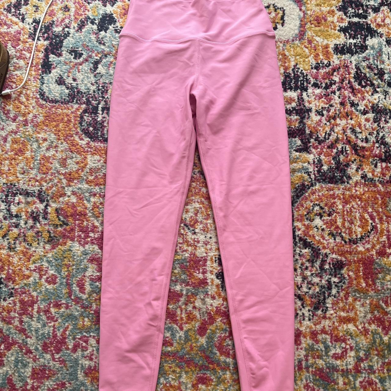 pink sage leggings never worn (tagging lululemon... - Depop