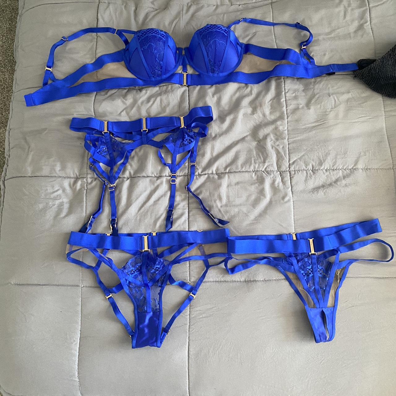 Honey Birdette Women's Blue Underwear Depop