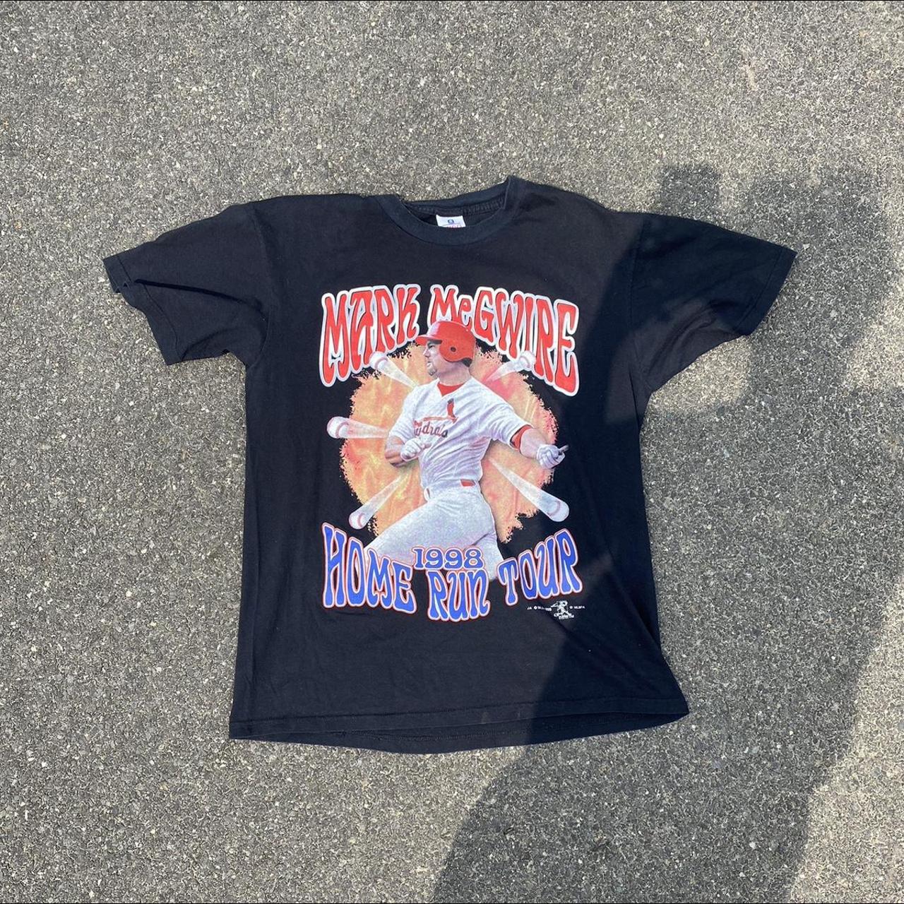 Vintage 1998 Mark Mcgwire Home Run Tour T-Shirt in - Depop