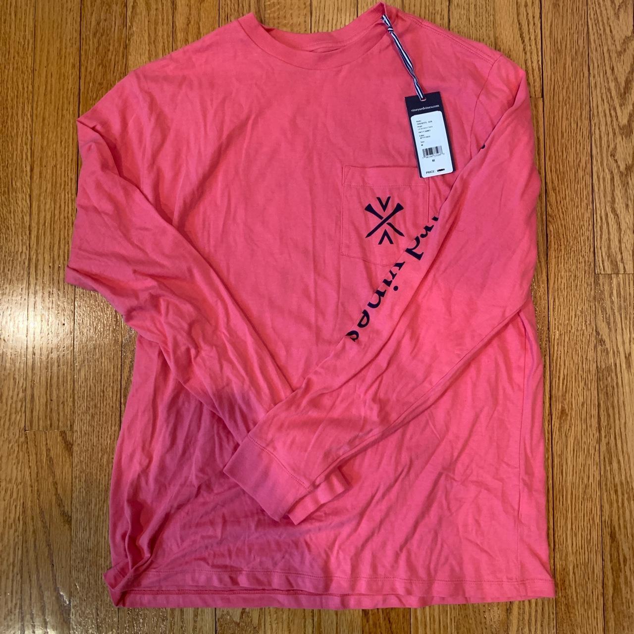 Vineyard Vines Men's Red Tshirt Depop