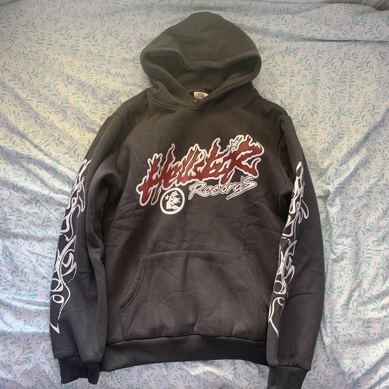 Hellstar hoodie, custom print, dark grey, brand... - Depop