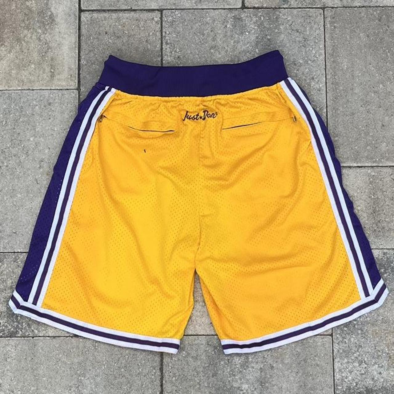 LAKERS NBA JUST DON BASKETBALL SHORTS! SIZE XL GREAT - Depop